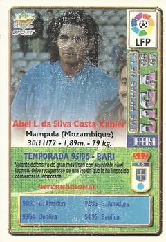 1996-97 Mundicromo Sport Las Fichas de La Liga - Ultima Hora #264 Abel Xavier Back