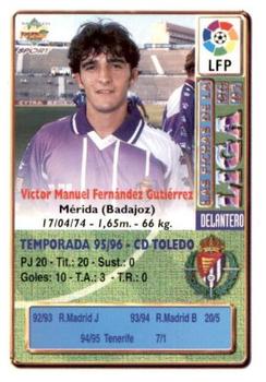 1996-97 Mundicromo Sport Las Fichas de La Liga - Ultima Hora #285 Victor Back
