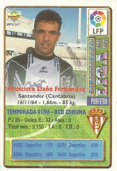 1996-97 Mundicromo Sport Las Fichas de La Liga - Ultima Hora #310 Liaño Back
