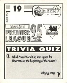 1994-95 Merlin's Premier League 95 #19 Steve Bould Back