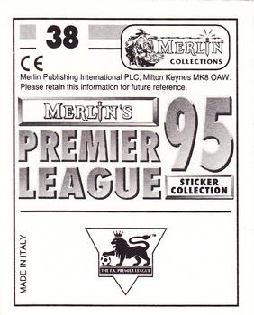 1994-95 Merlin's Premier League 95 #38 Garry Parker Back