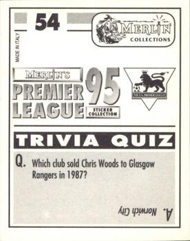 1994-95 Merlin's Premier League 95 #54 Mark Atkins Back