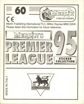 1994-95 Merlin's Premier League 95 #60 Tony Gale Back