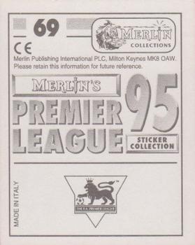1994-95 Merlin's Premier League 95 #69 Jason Wilcox Back