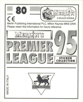 1994-95 Merlin's Premier League 95 #80 Steve Clarke Back