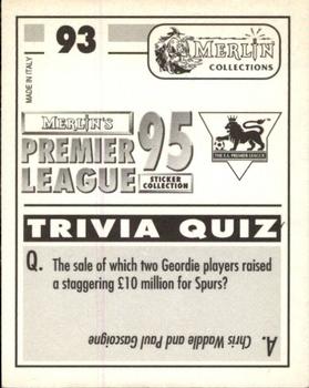 1994-95 Merlin's Premier League 95 #93 John Spencer Back