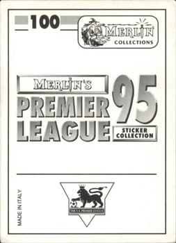 1995 Merlin's Premier League #100 3D - Dion Dublin Back