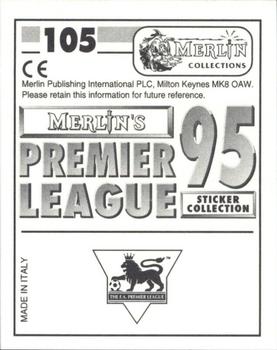 1994-95 Merlin's Premier League 95 #105 Julian Darby Back