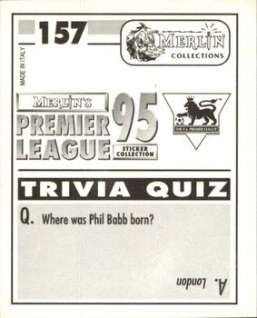 1994-95 Merlin's Premier League 95 #157 Ian Snodin Back
