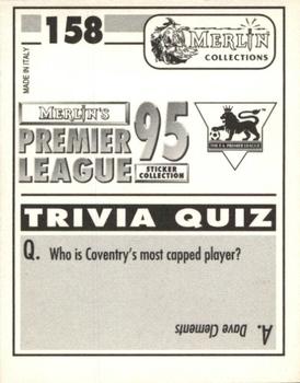 1994-95 Merlin's Premier League 95 #158 Vinny Samways Back