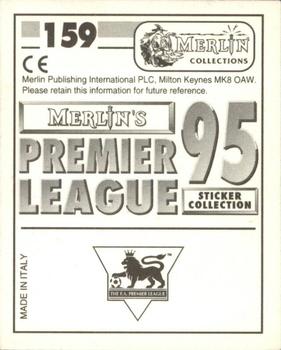 1994-95 Merlin's Premier League 95 #159 John Ebbrell Back