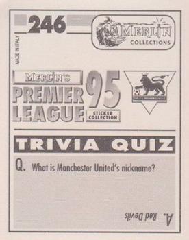 1994-95 Merlin's Premier League 95 #246 Rob Jones Back