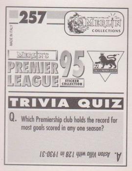 1994-95 Merlin's Premier League 95 #257 Steve Harkness Back