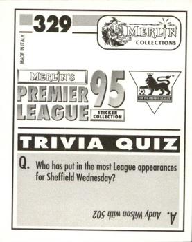 1994-95 Merlin's Premier League 95 #329 Ruel Fox Back