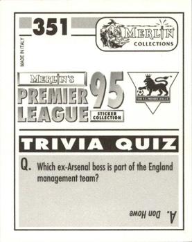 1994-95 Merlin's Premier League 95 #351 Jeremy Goss Back