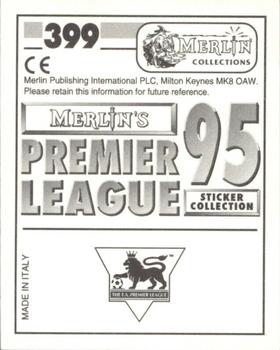 1994-95 Merlin's Premier League 95 #399 Simon Barker Back