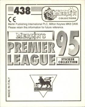 1994-95 Merlin's Premier League 95 #438 Jeff Kenna Back