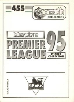 1994-95 Merlin's Premier League 95 #455 Action Photo 1 Back