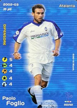 2002 Wizards Football Champions 2002-03 Italy #3 Paolo Foglio Front