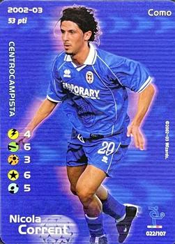 2002 Wizards Football Champions 2002-03 Italy #22 Nicola Corrent Front