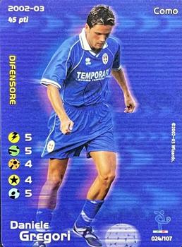 2002 Wizards Football Champions 2002-03 Italy #24 Daniele Gregori Front