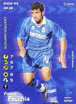 2002 Wizards Football Champions 2002-03 Italy #27 Fabio Pecchia Front