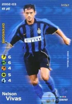 2002 Wizards Football Champions 2002-03 Italy #38 Nelson Vivas Front