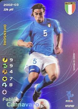 2002 Wizards Football Champions 2002-03 Italy #72 Fabio Cannavaro Front