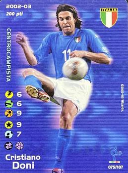 2002 Wizards Football Champions 2002-03 Italy #75 Cristiano Doni Front