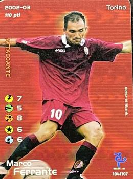 2002 Wizards Football Champions 2002-03 Italy #104 Marco Ferrante Front