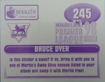 1997-98 Merlin F.A. Premier League 98 #245 Bruce Dyer Back