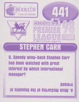 1997-98 Merlin F.A. Premier League 98 #441 Stephen Carr Back