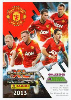 2012-13 Panini Adrenalyn XL Manchester United #1 David De Gea Back