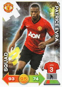2012-13 Panini Adrenalyn XL Manchester United #30 Patrice Evra Front