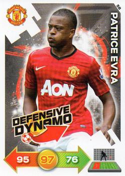 2012-13 Panini Adrenalyn XL Manchester United #58 Patrice Evra Front
