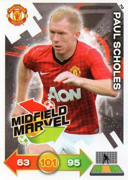 2012-13 Panini Adrenalyn XL Manchester United #70 Paul Scholes Front