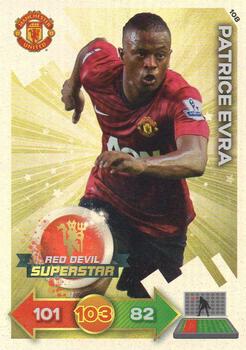 2012-13 Panini Adrenalyn XL Manchester United #108 Patrice Evra Front