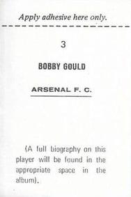 1969-70 FKS Publishers Wonderful World of Soccer Stars #3 Bobby Gould Back