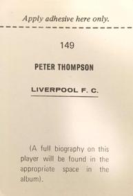 1969-70 FKS Publishers Wonderful World of Soccer Stars #149 Peter Thompson Back