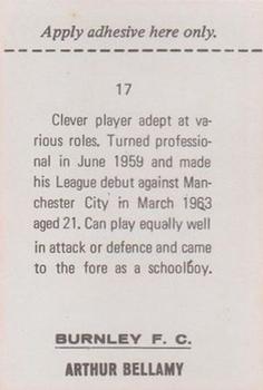 1968-69 FKS Publishers Wonderful World of Soccer Stars #17 Arthur Bellamy Back