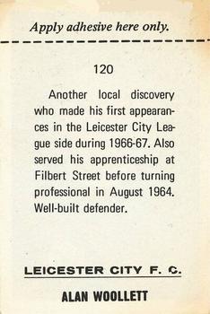 1968-69 FKS Publishers Wonderful World of Soccer Stars #120 Alan Woollett Back