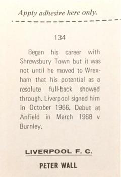 1968-69 FKS Publishers Wonderful World of Soccer Stars #134 Peter Wall Back