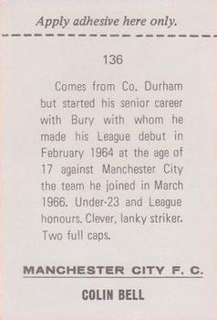 1968-69 FKS Publishers Wonderful World of Soccer Stars #136 Colin Bell Back