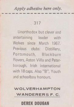 1968-69 FKS Publishers Wonderful World of Soccer Stars #317 Derek Dougan Back