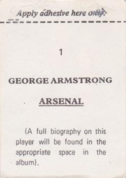 1974-75 FKS Wonderful World of Soccer Stars #1 George Armstrong Back