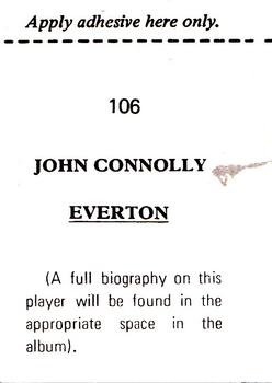 1974-75 FKS Wonderful World of Soccer Stars #106 John Connolly Back
