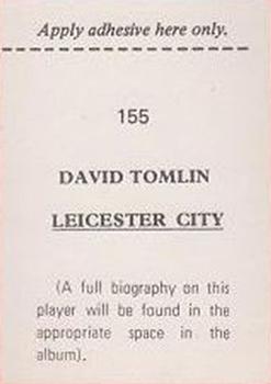 1974-75 FKS Wonderful World of Soccer Stars #155 David Tomlin Back