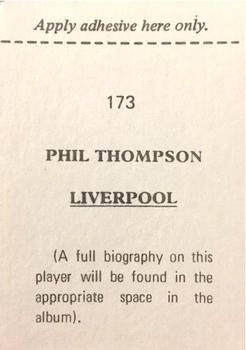 1974-75 FKS Wonderful World of Soccer Stars #173 Phil Thompson Back