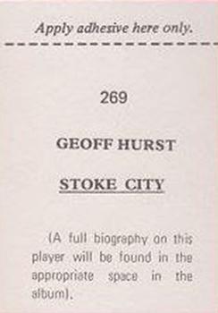 1974-75 FKS Wonderful World of Soccer Stars #269 Geoff Hurst Back