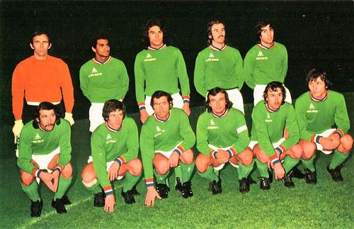 1975-76 FKS Euro Soccer Postcards #NNO St. Etienne Front